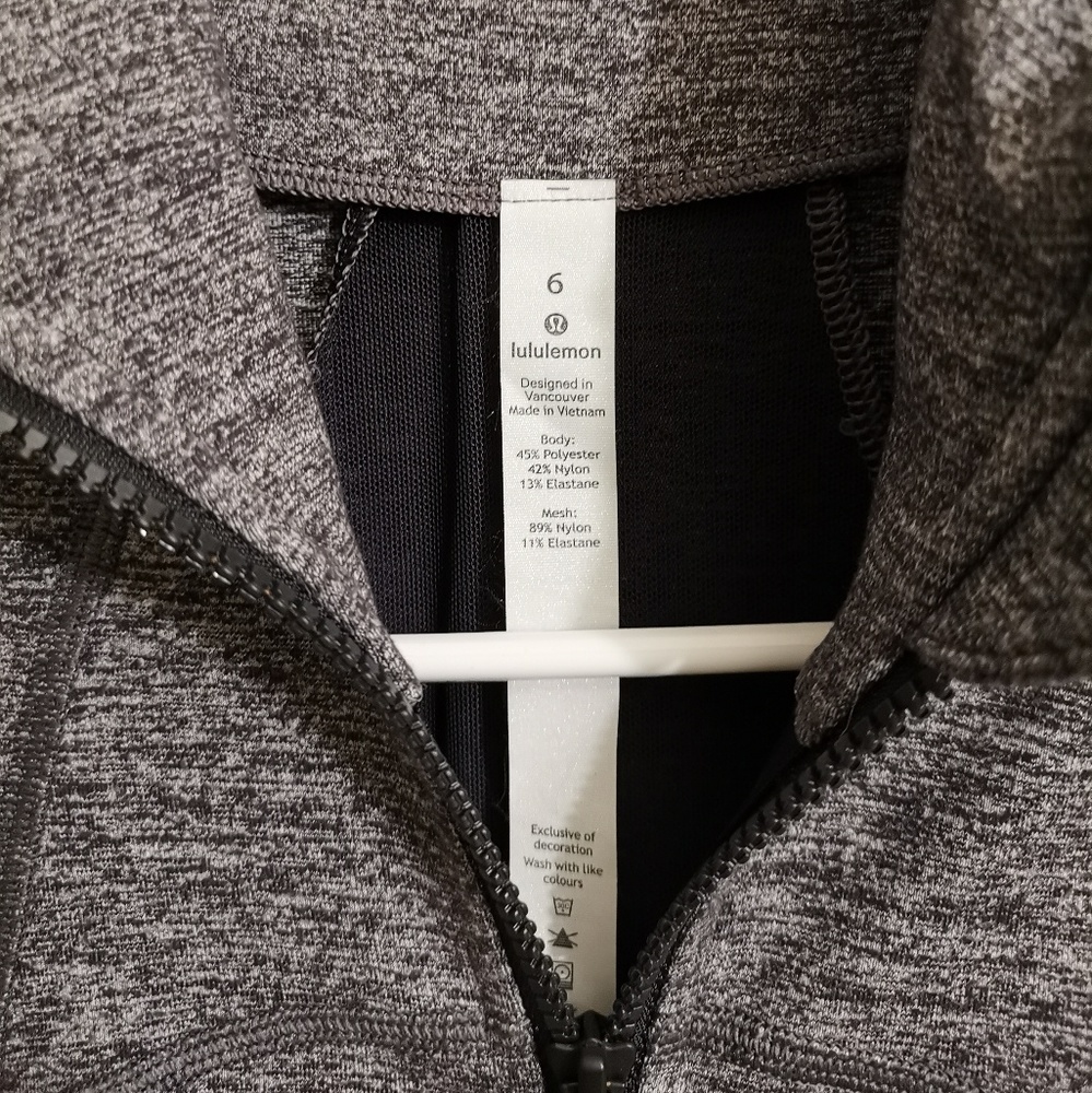 Like new Lululemon Define jacket 6 Heatheredblack - Picture 3 of 7